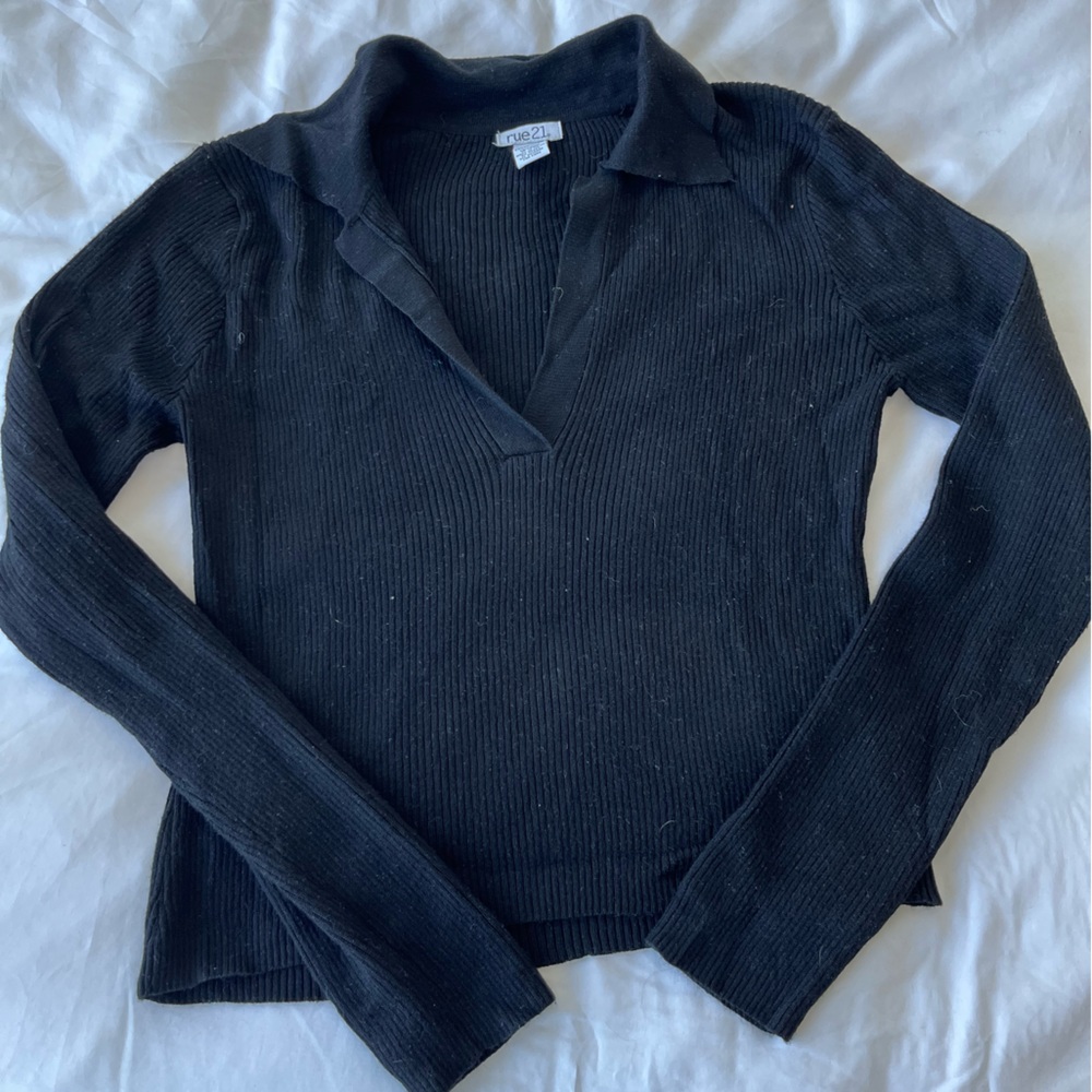 Rue21 Collar Knit Sweater Top